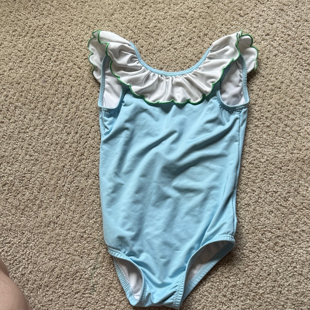 Light Blue Ruffle one piece 3T